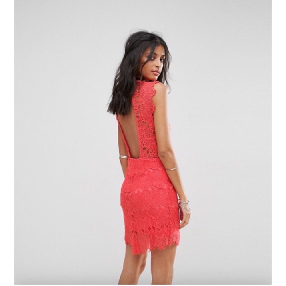NWT Free People Daydream Bodycon Lace Dress - Picture 2 of 4